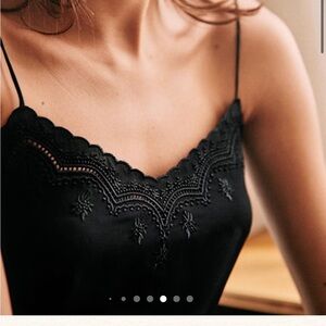 Sézane Black Cami Top